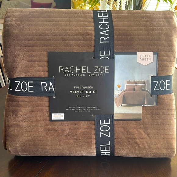 Rachel Zoe Bedding New Rachel Zoe Velvet Queen Quilt 88x 92